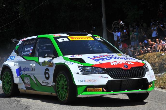 Boštjan Avbelj | Boštjan Avbelj in Damijan Andrejka (škoda fabia rally2) sta dobila šest od sedmih hitrostnih preizkušenj relija Casentino. | Foto International Rally Cup