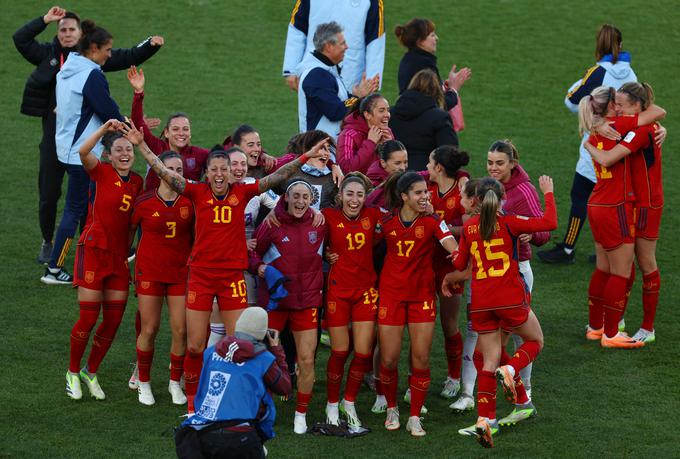 Španke so v razburljivem četrtfinalnem obračunu izločile Nizozemke. | Foto: Reuters