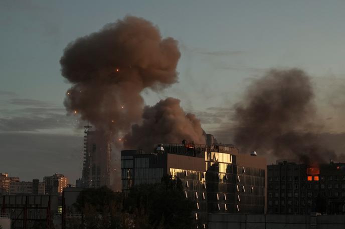 Ukrajina, Kijev | Rusko obstreljevanje Kijeva | Foto Reuters