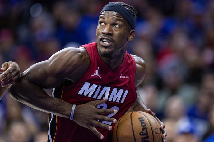 Jimmy Butler, Miami Heat | Jimmy Butler se je poškodoval ob najbolj nerodnem času, njegov Miami se namreč bori za mesto v končnici lige NBA. | Foto Reuters