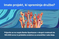 Verjemi v jutri: sto tisoč evrov Banke Sparkasse za projekte, ki spreminjajo svet