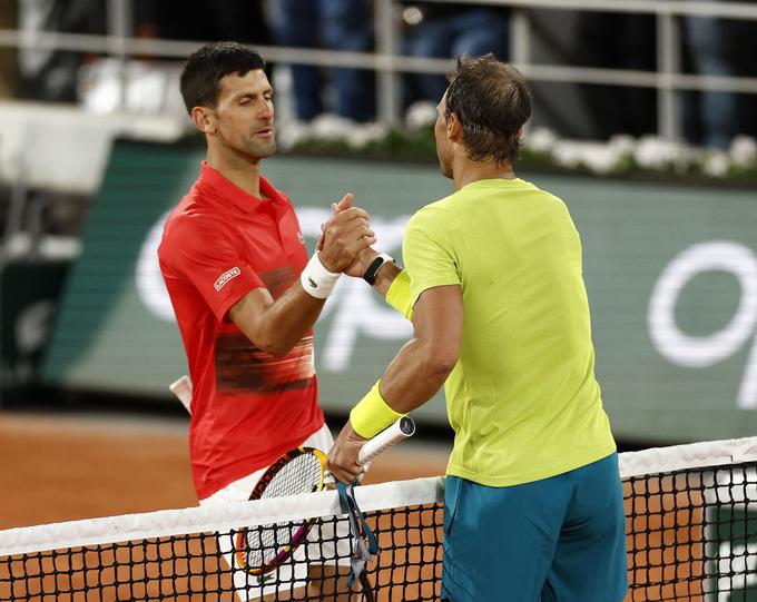Novak Đoković in Rafael Nadal sta odigrala 59 medsebojnih dvobojev. | Foto: Reuters