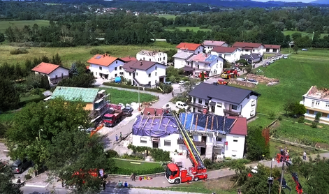 Posnetek iz zraka: poglejte razdejanje po tornadu v Ilirski Bistrici #video