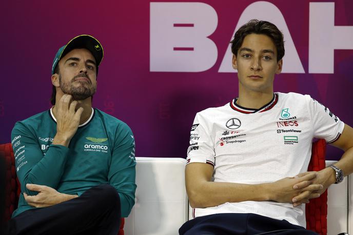 Bahrajn testiranja Fernando Alonso Aston Martin | Fernando Alonso in George Russell se zavedata, da bo Maxa Verstappna in Red Bull tudi letos težko premagati. | Foto Reuters