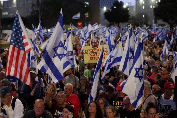 Protest v Izraelu | Foto: Reuters