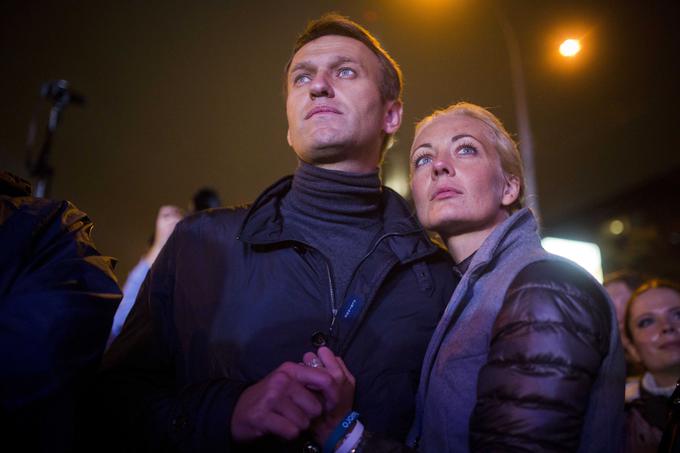 Aleksej in Julija Navalni leta 2013 v Moskvi | Foto: Guliverimage