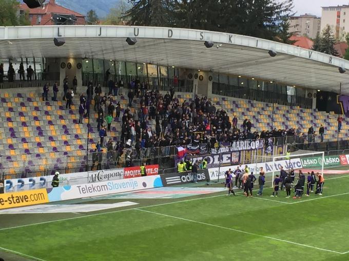 Nogometaši Maribora so jih spet slišali s strani navijačev. | Foto: 