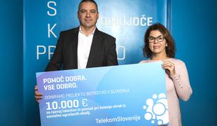 Telekom Slovenije mladim v projektu Botrstvo namenil deset tisoč evrov