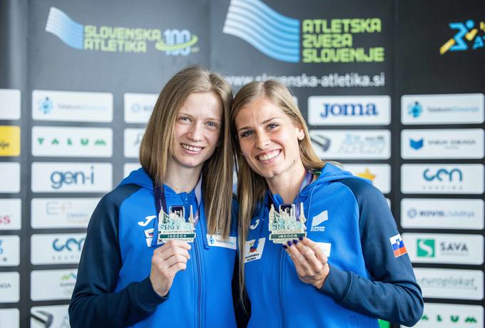 Tina Šutej in Anita Horvat sta na letošnjem dvoranskem evropskem prvenstvu v Turčiji osvojili srebrni odličji.  | Foto: Vid Ponikvar/Sportida