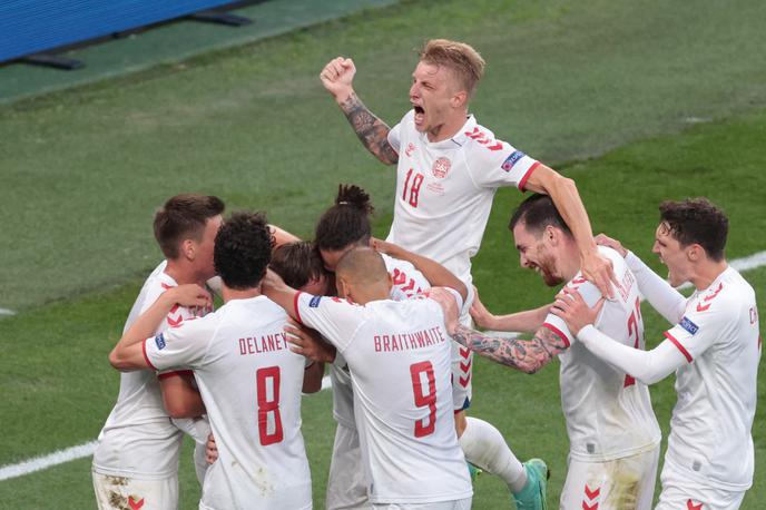 Euro 2021: Danska - Rusija | Danci se veselijo uvrstitve v osmino finala. | Foto Reuters