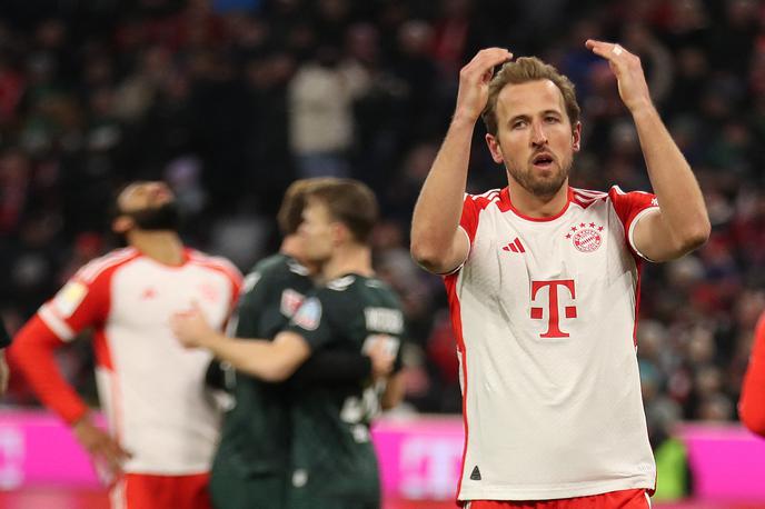 Bayern Kane |  Vodilni strelec bundeslige Harry Kane ni skrival razočaranja po zadetku Werderja. | Foto Reuters