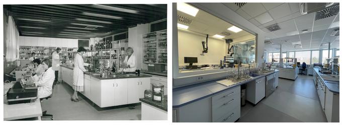 Medexov laboratorij nekoč in danes  | Foto: Medex