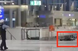 Naš državljan na frankfurtskem letališču povzročil pravo dramo