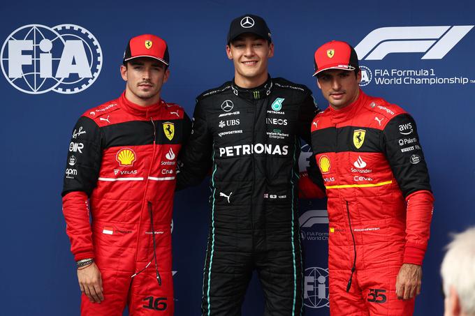 Najboljši trije na kvalifikacijah na Hungaroringu. | Foto: AP / Guliverimage