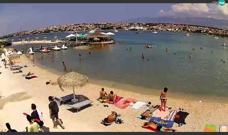 V živo s hrvaških plaž: nekatere kamere neposredno na plaži