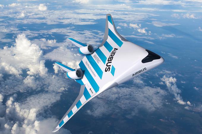 Tako si je letalo prihodnosti zamislil Airbus. | Foto: Airbus