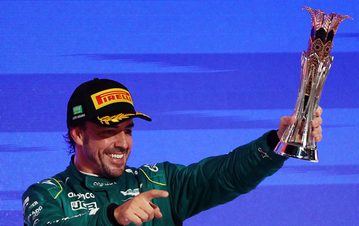 VN Savdske Arabije Fernando Alonso | Fernando Alonso stotič na stopničkah dirke formule 1. | Foto Guliver Image