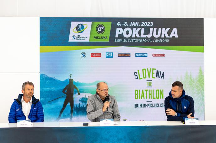 Pokljuka, trening in tiskovka slovenske biatlonske reprezentance | Naslednji teden naj bi bilo na Pokljuki vse nared za oizvedbo tekem svetovnega biatlonskega pokala, obljubjajo prireditelji. | Foto Matic Klanšek Velej/Sportida
