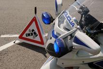 Slovenska policija prometna nesreča motor