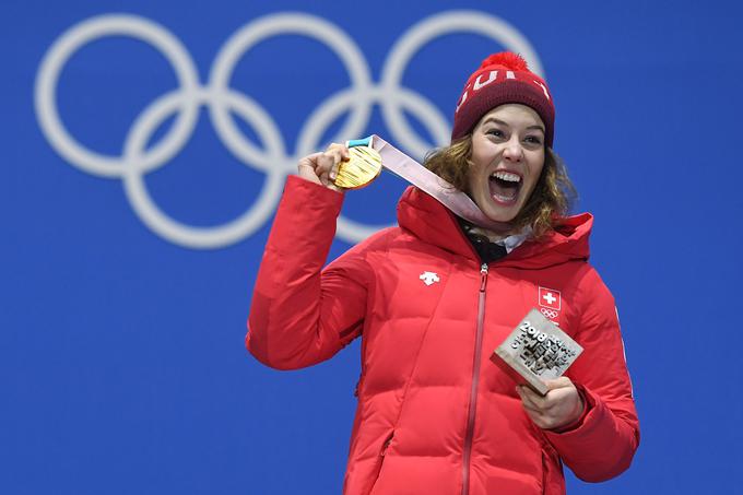Michelle Gisin: olimpijska prvakinja v kombinaciji v Pjongčangu 2018 | Foto: Getty Images