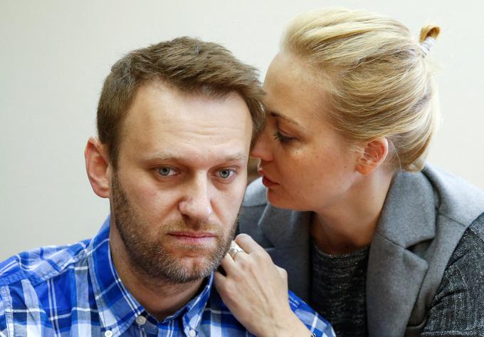 Aleksej Navalni in Julija Navalna. | Foto: Reuters