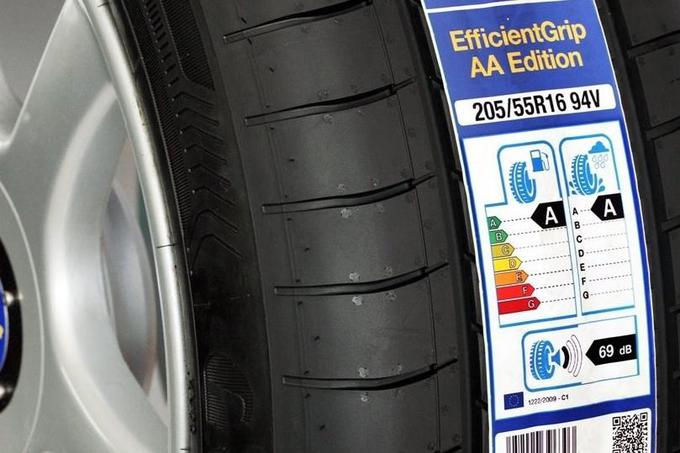 Oznake za porabo goriva, oprijem na mokri podlagi in kotalni hrup. | Foto: 