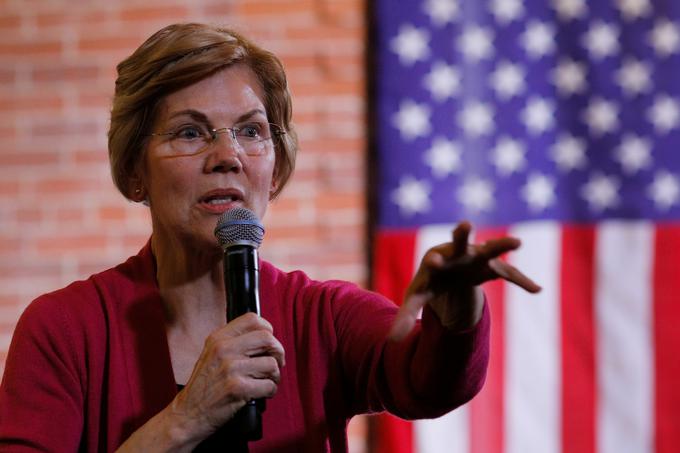 Ob vseh aktivistih in tehnoloških voditeljih zasebni prevzem domene .org kritizira tudi ameriška senatorka Elizabeth Warren, ki velja za eno od glavnih kandidatk za osvojitev demokratske predsedniške nominacije na prihajajočih volitvah v ZDA. | Foto: Reuters
