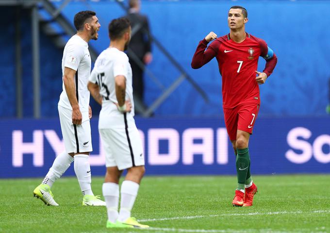 Portugalski kapetan je na tekmovanju v Rusiji dosegel dva zadetka. | Foto: Guliverimage/Getty Images