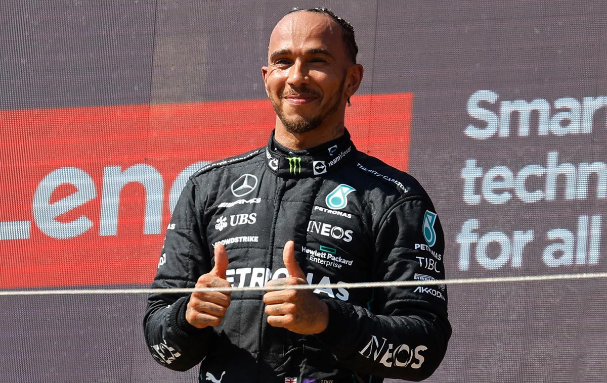 Lewis Hamilton | Lewis Hamilton hvaležen in ponosen, da je lahko odpeljal 300. dirko. | Foto Reuters