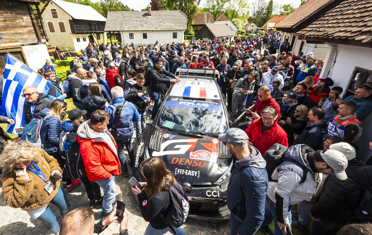 Croatia WRC 2024 | Tako je bilo včeraj v Kumrovcu, ki je spet privabil največ obiskovalcev med vsemi hitrostnimi preizkušnjami hrvaškega relija za SP.  | Foto Red Bull