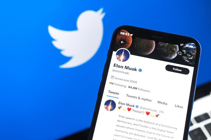 Elon Musk Twitter | Twitter, ki naj bi imel okoli 200 milijonov rednih uporabnikov, ima že nekaj časa številne težave, odkar je podjetje lani prevzel milijarder Musk in odpustil več tisoč zaposlenih. | Foto Shutterstock