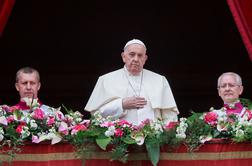 Papež ob veliki noči tradicionalno blagoslovil mesto in svet
