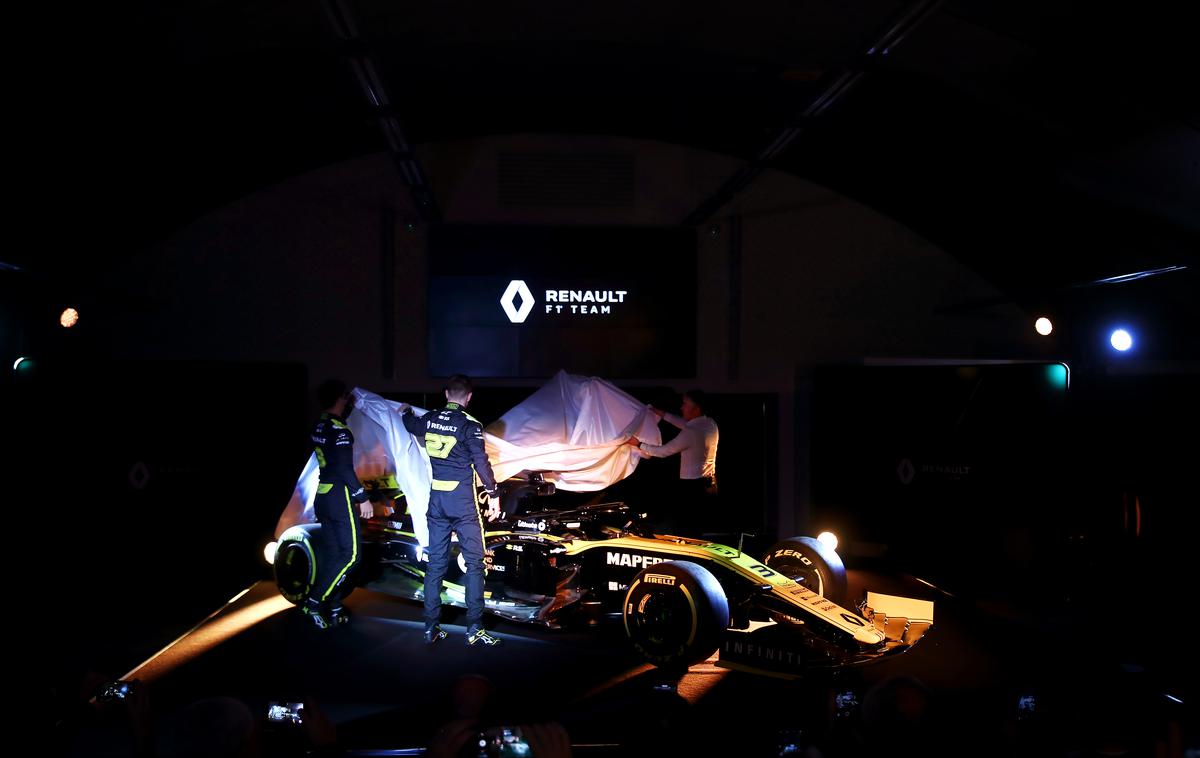 Renault F1 predstavitev 2019 | "Verjamem, da imamo eno od najmočnejših ekip, če ne celo najmočnejši," je ob predstavitvi rumenega in črnega RS19 dejal izvršni direktor ekipe Renault.   | Foto Guliver/Getty Images