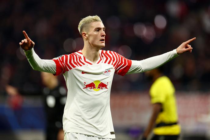 RB Leipzig Benjamin Šeško | Benjamin Šeško je dosegel svoj drugi gol v ligi prvakov. | Foto Reuters