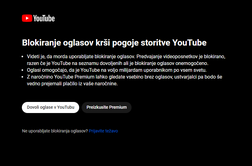 Vrag je vzel šalo: tudi v Sloveniji blokada YouTuba