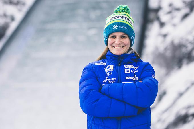 Ema Volavšek je osvojila prvo odličje za slovensko nordijsko kombinacijo. | Foto: Grega Valančič/Sportida