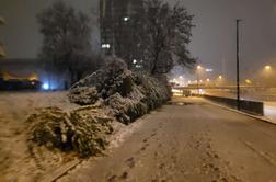 V večjem delu države sneži, na Kredarici v dveh dneh meter in pol snega #foto