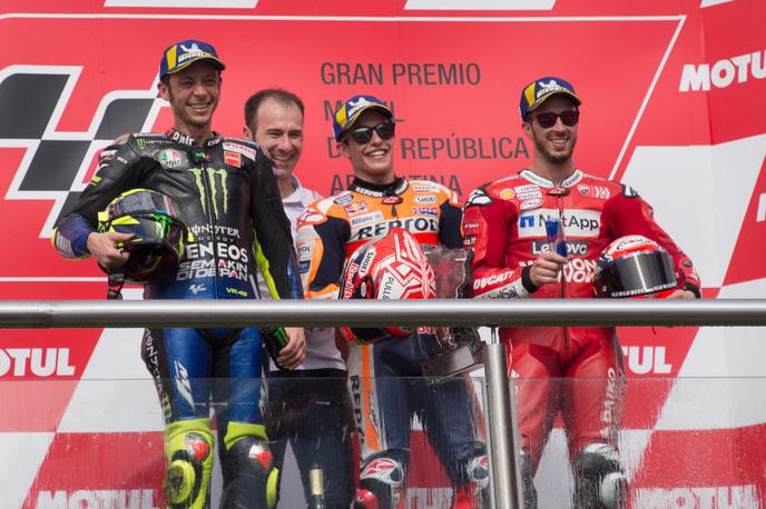 Valentino Rossi, Marc Marquez, Andrea Dovizioso | Foto Gulliver/Getty Images
