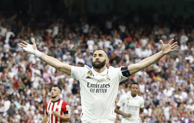 Francoz, ki bo najverjetneje nadaljeval kariero v Savdski Arabiji, je v zadnji sezoni v dresu Reala v la ligi dosegel 19 zadetkov.  | Foto: Reuters