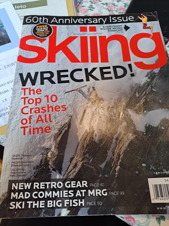 V reviji Skiing so Bogatajev padec uvrstili med deset najhujših smučarskih nesreč. | Foto: Alenka Teran Košir