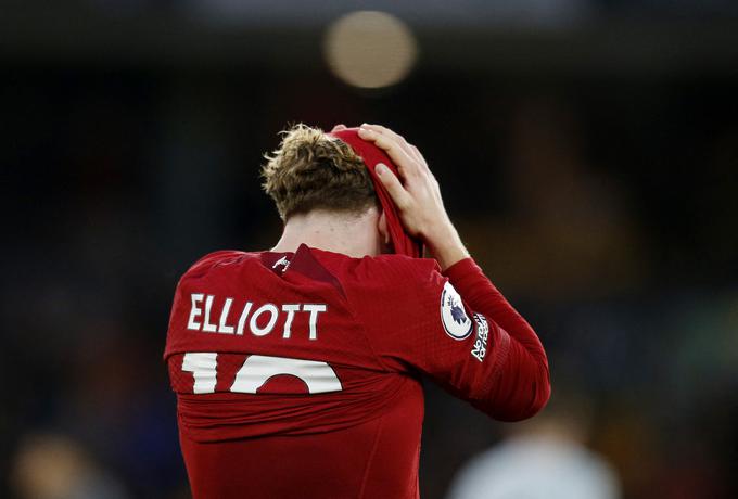 Harvey Elliott po visokem porazu v Wolverhamptonu ni skrival razočaranja. | Foto: Reuters
