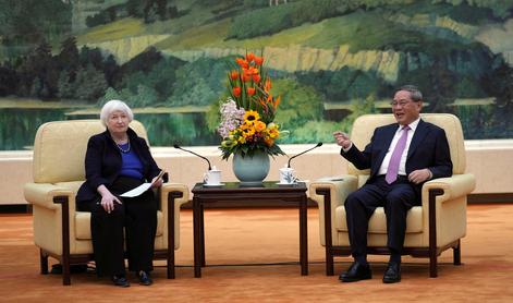 Ameriška finančna ministrica in kitajski premier za krepitev dialoga med velesilama