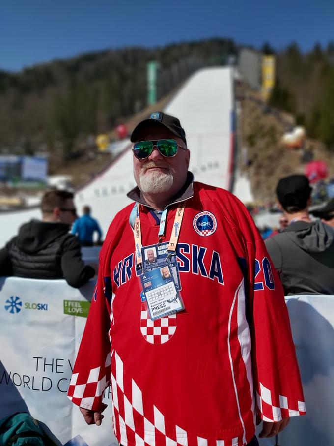 Robert Zadravec z veseljem spremlja športne spektakle v dolini pod Poncami že štiri desetletja. | Foto: R. P.