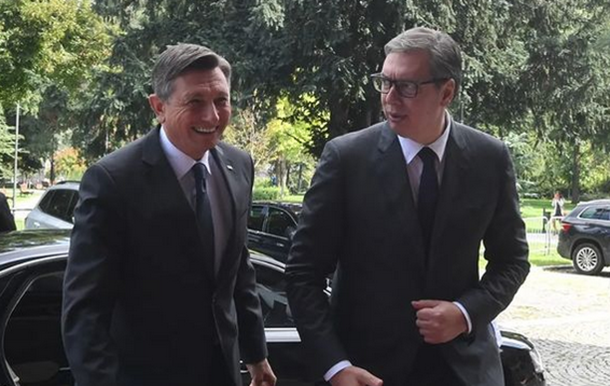 Borut Pahor in Aleksandar Vučić | Foto STA