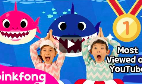 Baby Shark prvi videoposnetek z desetimi milijardami ogledov