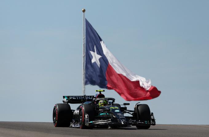 Tudi Lewis Hamilton je bil v petek v Austinu konstantno zelo hiter. | Foto: Reuters