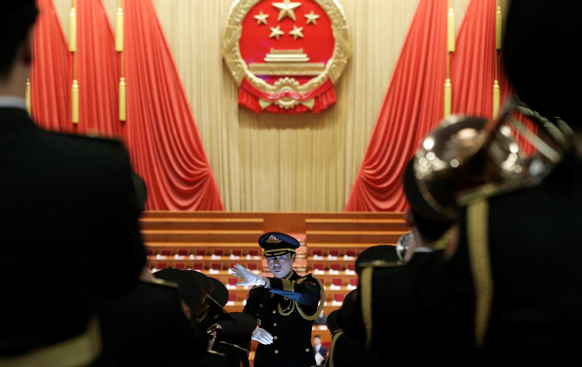 Kitajski kongres | Predsedujoči stalnega odbora kitajskega ljudskega kongresa Zhao Leji je zasedanje označil za uspešno.  | Foto Reuters