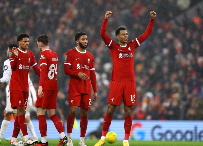Liverpool se je znesel nad West Hamom. Cody Gakpo je zadel za 3:0, na koncu je bilo 5:1. | Foto: Reuters