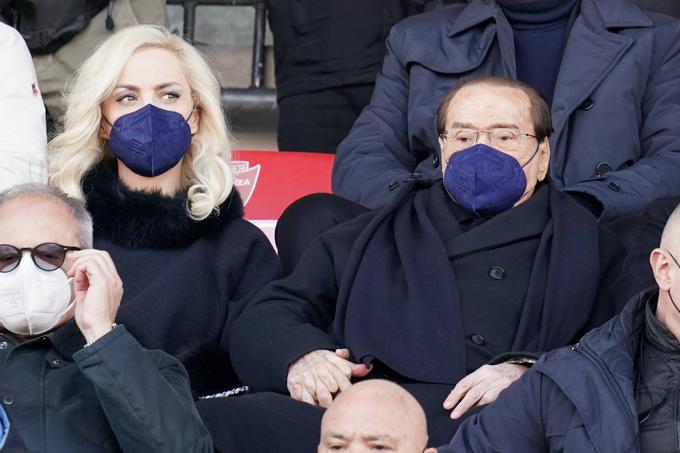 Berlusconi in Marta Fascina na nogometni tekmi | Foto: Guliverimage/Vladimir Fedorenko