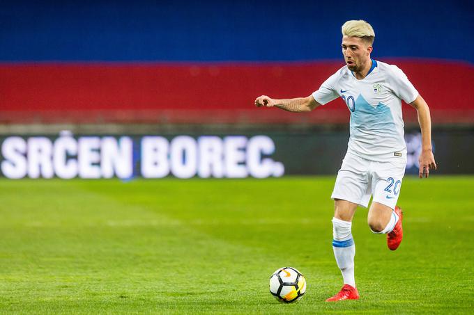 Za slovensko reprezentanco je odigral 28 tekem in prispeval dva zadetka. V polno je zadel proti Albaniji in San Marinu. | Foto: Žiga Zupan/Sportida